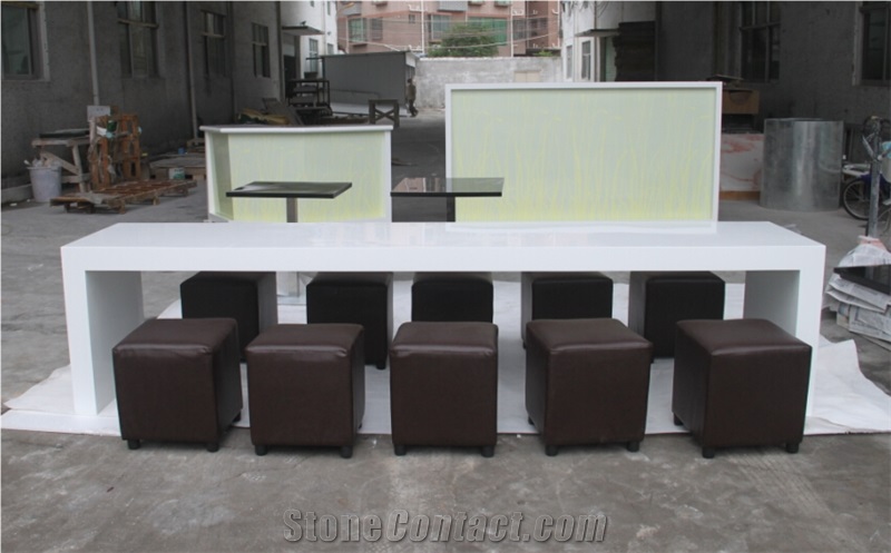 Modern White Dining Table,Cafe Table, Coffee Table, Artificial Marble Coffee Tables