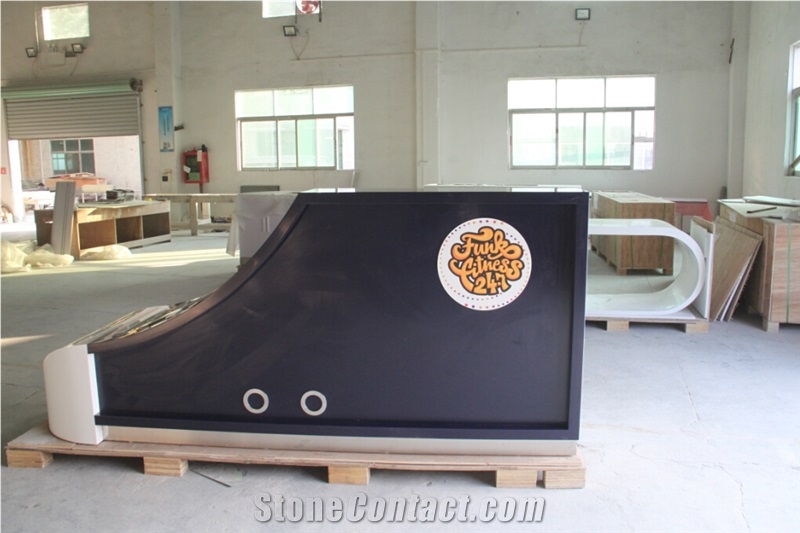 Office Furniture Reception Desk,Acrylic Solid Surface Table