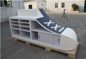Office Furniture Reception Desk,Acrylic Solid Surface Table