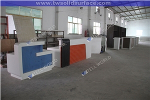 Office Furniture Reception Desk,Acrylic Solid Surface Table