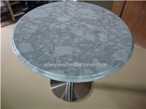 Wellest Arabescato Corchia White Marble Bar Top, Restaurant Top,Tea Top,Coffee Top,Round Top, Round Table,Natrual Stone Top
