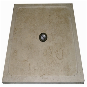 Wellest Beige Limestone Square Shower Base& Shower Tray,Bath Accessories,Svs005