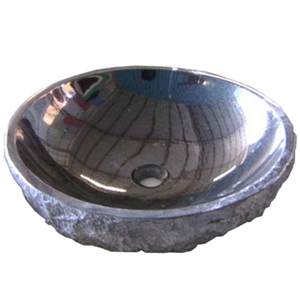 Wellest China Black Granite Basin & Sink,Round, Black Bathroom Stone Sink & Bowl,Ss007