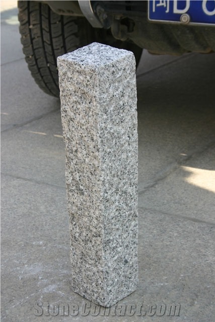 Wellest G603 Luner Pearl Grey Granite Palisade,Natural Split, Exterior Garden Stone, Landscape Stone Fence,Wp007
