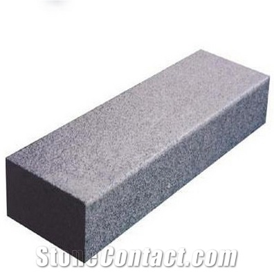 Wellest G654 Sesame Black Granite Kerb Stone,Landscape Stone, Flamd on Top,Other Sawn Cut, Side Stone,Road Stone,Ks002