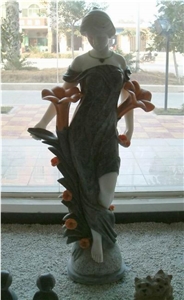 Wellest Iconology Sculpture & Statue, Handcarved Fairy Sculpture,Natural Stone Carving,Sis009