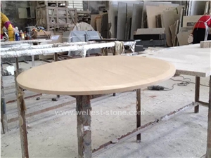 Wellest Moca Cream Bar Top, Restaurant Top,Tea Top,Coffee Top,Round Table,Natrual Stone Top