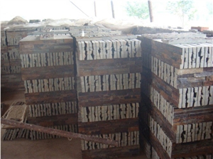 Wellest Rusty Brown Slate Culture Stone, Ledge Stone, Stacked Stone,Wall Cladding,Wall Veneer Panel