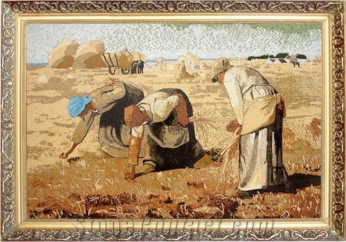 Wellest Stone Tablets Marble Mosaic Paiting,Stone Decorative Artwork,Artifacts & Handcrafts,Sp006