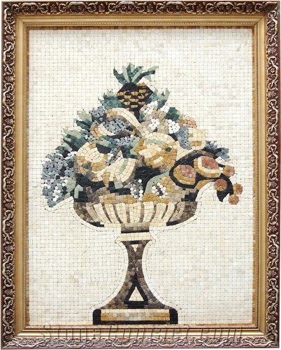 Wellest Stone Tablets Marble Mosaic Paiting,Stone Decorative Artwork,Artifacts & Handcrafts,Sp008