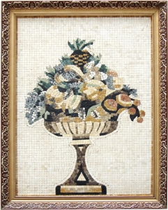 Wellest Stone Tablets Marble Mosaic Paiting,Stone Decorative Artwork,Artifacts & Handcrafts,Sp008