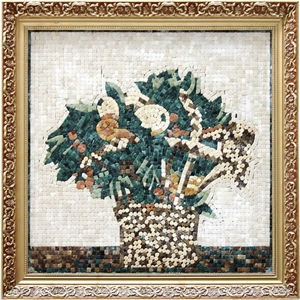 Wellest Stone Tablets Marble Mosaic Paiting,Stone Decorative Artwork,Artifacts & Handcrafts,Sp009