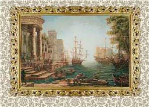 Wellest Stone Tablets Marble Mosaic Paiting,Stone Decorative Artwork,Artifacts & Handcrafts,Sp013