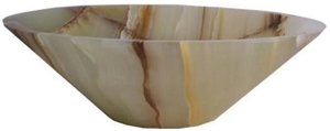 Wellest Wood Veins Jade Onyx Basin & Sink,Round, Multi Color Translucent Bathroom Stone Sink & Bowl,Ss006