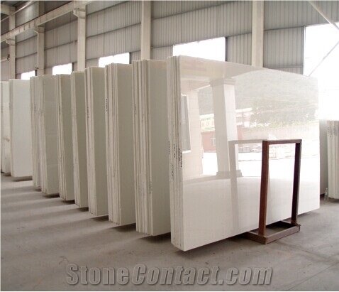 2860x1340x18mm Super White Marmo Glass Slab,Crystallized Stone Slabs