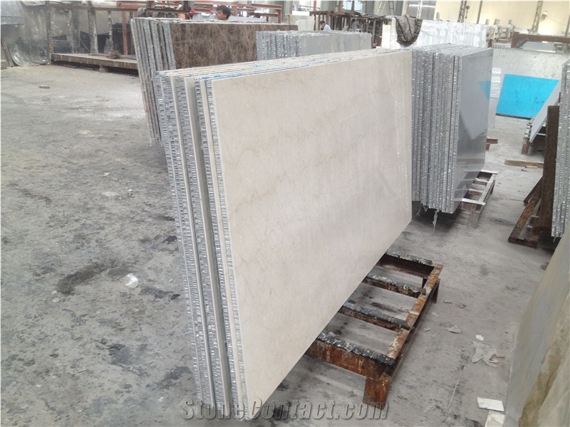 Aluminium Honeycomb Backed Stone Panel-Botticino Classic Stone Composite Panel