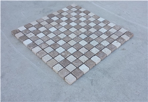 Mosaic Light Noce Travertine 1.0x2.3x2.3 Tumbled Mosaic Light Noce Travertine 1.0x2.3x2.3 Tumbled