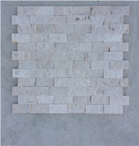 Mosaic White Marble 2.4x4.8 Split Face