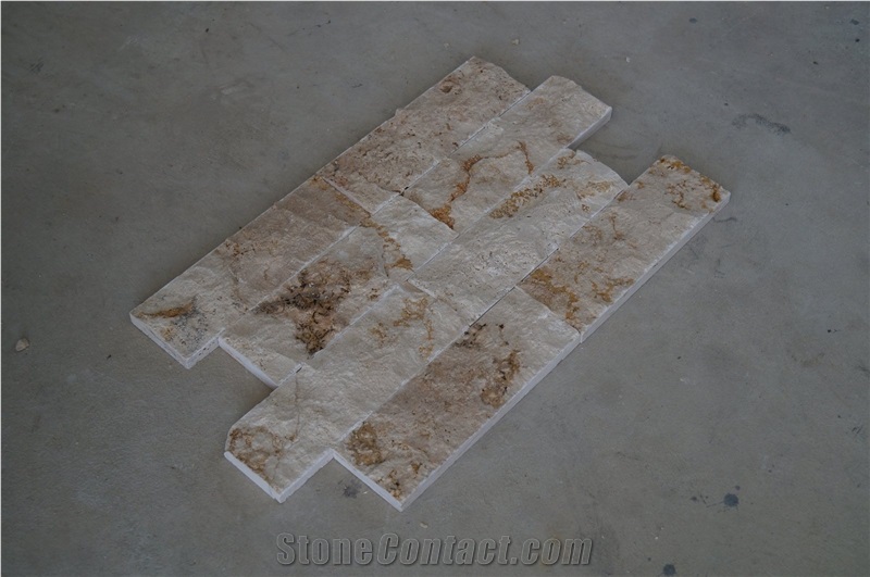 Split Face Wall Cladding Travertine Tiles_antic Travertine