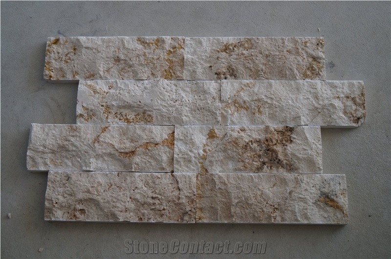 Split Face Wall Cladding Travertine Tiles_antic Travertine