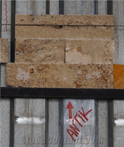 Split Face Wall Cladding Travertine Tiles_antic Travertine