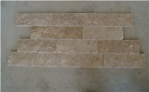 Split Face Wall Cladding Travertine Tiles_dark Travertine