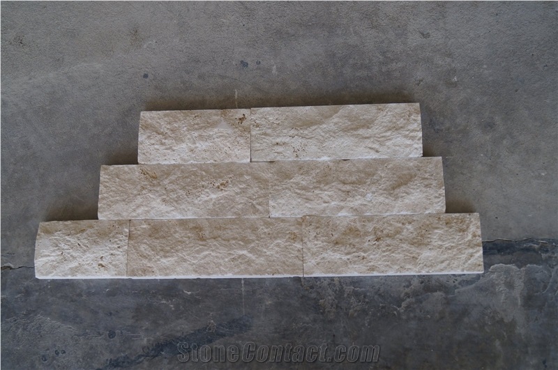 Split Face Wall Cladding Travertine Tiles_light Travertine, Light Cream Beige Travertine Wall Cladding
