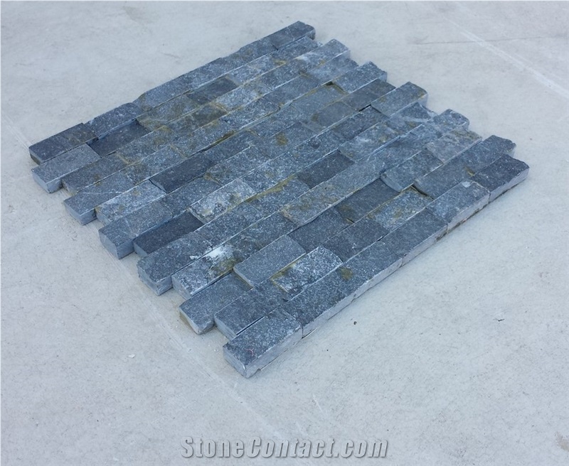 Split Linear Mosaic Bluestone Marble 2.4x4.8_split Face