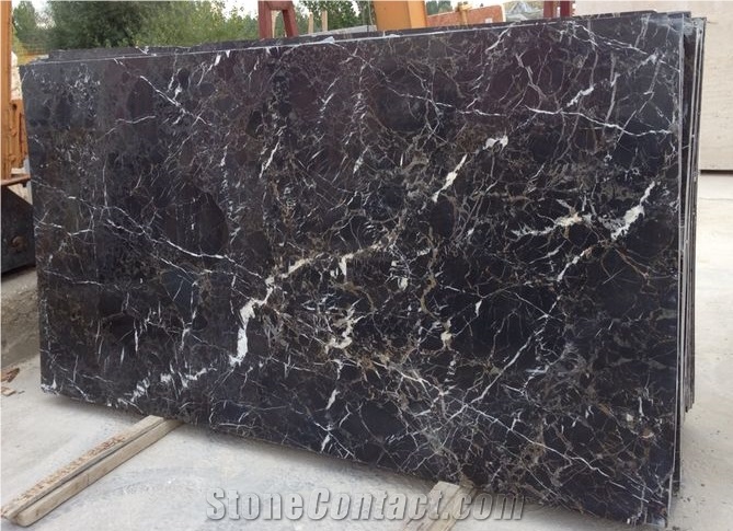 Toros Black Marble Slabs Polished