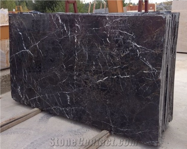 Toros Black Marble Slabs Polished
