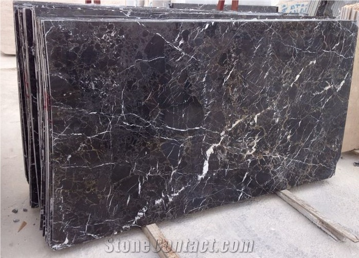 Toros Black Marble Slabs Polished
