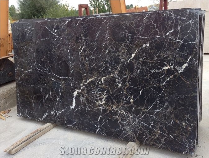 Toros Black Marble Slabs Polished