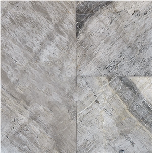 Tundra Grey / Deep Blue Marble Tiles