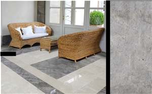 Tundra Grey / Deep Blue Marble Tiles