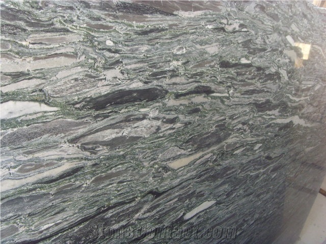 China Sea Wave,Yunnan Green Granite,Wave Green,Sewweed Green,Verde Nuvolato,Wave Multicolor Green