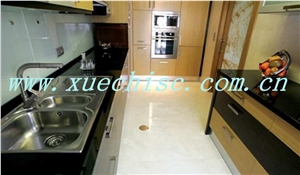 Popular China Absolute Black Granite Kitchen Design for Global Markets