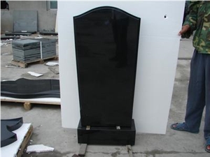 Giga China Absolute Black Granite Headstones