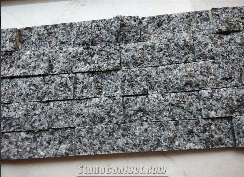 Giga Mushroom Granite Shower Walls Panels, China Diamond Black Granite Mushroom Stone