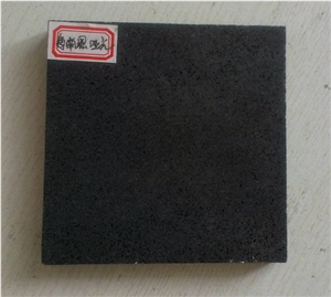 China Black Lava Stone Tiles, Black Vocanic Stone Basalt Slabs & Tiles