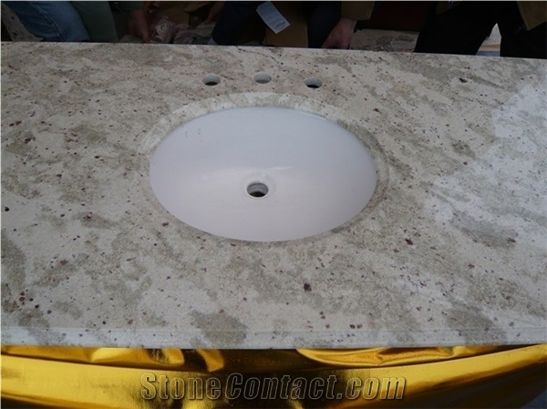 Andromeda White Granite Bathroom Countertops,India Andromeda White Granite Bathroom Countertops,Andromeda White Granite Vanity Tops for Sale