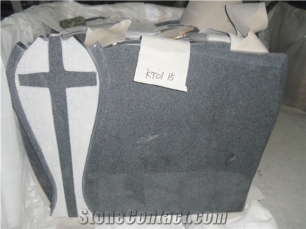 G654 Granite Polished Tombstone & Monument,New G654 Grey Granite Tombstone,China G654 Grey Granite Monument