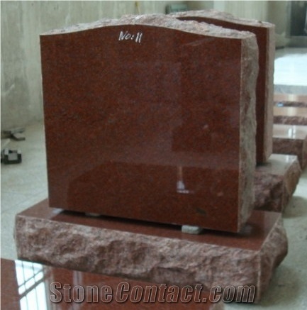 G664 Granite Gravestone, Red Granite Monuments,G664 Red Granite Style Monument
