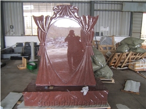 Monument Imperial Red, India Red Ruby Red Monument, Imperial Ruby India Red Granite Monuments