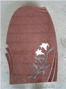 Monument Imperial Red, India Red Ruby Red Monument, Imperial Ruby India Red Granite Monuments