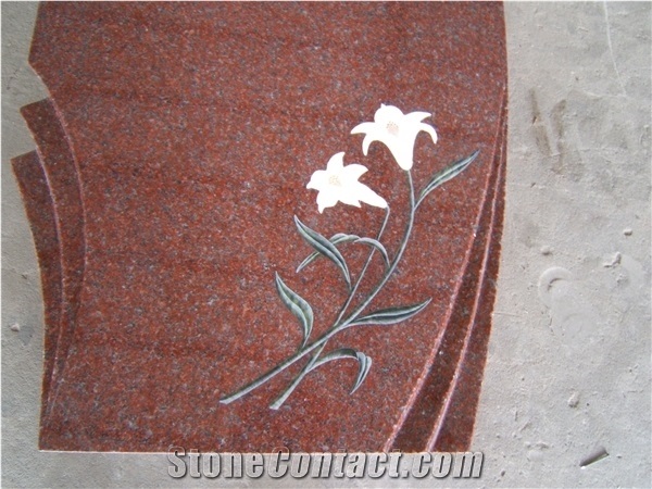 Monument Imperial Red, India Red Ruby Red Monument, Imperial Ruby India Red Granite Monuments