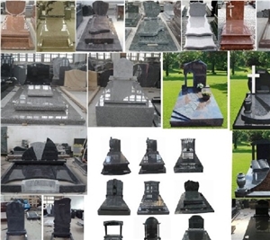 New Design & Hot Multicolor Granite Tombstone from China,Multicolor Granite Monuments from China Forsale