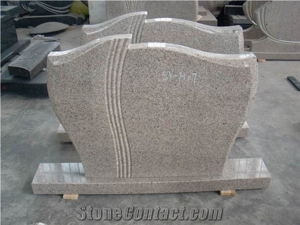Rusty G682 Granite Tombstone Monument, G682 Yellow Granite Tombstone,Cheap G682 Yellow Granite Tombstone & Monuments