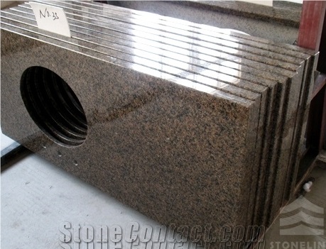 Tropical Brown Countertop, Granite Bath Top,Hot Selling Tropical Brown Granite Bathroom Countertops
