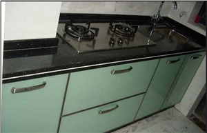 Black Jade Slabs & Tiles, China Black Slab