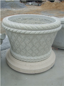 Beign Granite Flower Pots from China,Landscaping Flower Pots